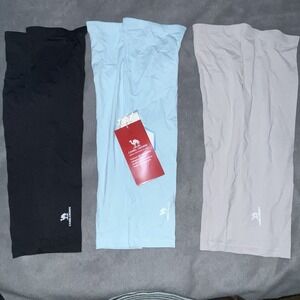 Camel Crown‎ Cooling Arm Sleeves - UPF 50 UV Protection 3 Pair Blue-Gray-Black